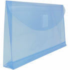 JAM Paper Plastic Envelopes with Hook & Loop #10 Booklet Wallet - 5.25" x 10" with 1" Expansion - Blue - 12 Pack -Quantity: 12 per pack , Velcro closure ensures opening is tightly closed, yet easy to open