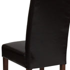 Flash Furniture Greenwich Series Parsons Chair, Brown Leather (QYA379061BRNL)-CA117 Fire Retardant Foam