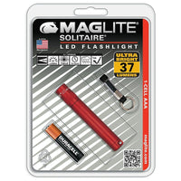 Maglite LED 1-Cell AAA Solitaire Flashlight, Red (SJ3A036)-Durable aluminum alloy case