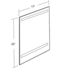 Azar Displays 22" x 17" Vertical Wall Mount Acrylic Sign Holder with Adhesive Tape, Clear, 10 Pack (122039)-Wall mount frame has adhesive tape on the back (that is removable) for hanging on practically any surface