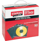 Staples Translucent Black/Clear Slim Jewel Cases - 100-Pack-Each case holds and protects a single disc