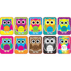 Ashley Productions Non-Magnetic Mini Whiteboard Erasers, Colour Owls, 30 Pack-Assorted Owl Erasers
