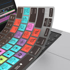 JCPal VerSkin Adobe After Effects Shortcuts Keyboard Protector for MacBook Pro 14"/16"(2021/2023),MacBook Air 13"/15"(2022/2023/2024)-Made from semi-transparent black silicone material