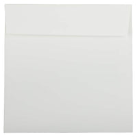 JAM Paper 8.5 x 8.5 Square Envelopes, Strathmore Bright White Wove, 1000 Pack (900858534B)-Bright white