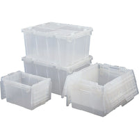 Orbis FlipakTM Polyethylene Plastic (PE) Distribution Containers, 19.7" x 11.8", 3 Pack-Polypropylene (PP) is the same family as polyethylene