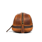 Tolredo Poseidon Leather Toiletry Bag - Brown-9