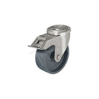 Blickle Heat-Resistant Thermoplastic Caster, Wheel Diameter: 4", Caster Type: Swivel w/Brake (LIXR-POHI 102G-FI)-Wheel Diameter: 4"