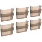 Storex Wall Files - Legal Size - Smoke - 12 Pack - 6 Sets of 2-Holds legal and letter size documents and folders