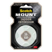 Scotch Indoor Mounting Tape 214DC-SFEF, 1.0 in x 55 in (25.4 mm x 1.39 m)-Discretely mounting items on glass, tile or mirrors