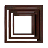 Nexxt Cubbi Wood Wall Shelves,  PackJava wood, 3 Pack-Measurement and weight capacity: the small floating shelf measures 5"L x 4"W x 5"H and holds up to 2 pounds, the medium measures 7"L x 4"W x 7"H and holds up to 3 pounds, and the large one measures 9"L x 4"W x 9"H in dimensions and holds up to 4 pounds. feel confident placing items on each shelf