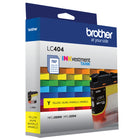 Brother Genuine LC404YS Standard-Yield Yellow Ink Cartridge-Brother Genuine ink produces rich, vivid colour output and sharp images that withstand the test of time