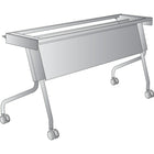 Office Star 5' Training Table Frame, Titanium-Highly versatile