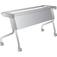 Office Star 5' Training Table Frame, Titanium-Highly versatile