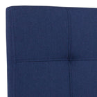 Flash Furniture Bedford Tufted Upholstered Full Size Headboard - Navy Fabric-Navy Fabric Upholstery