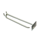 Azar Displays 8" x 0.225" Metal Scan Hooks, 50 Pack-Galvanized metal