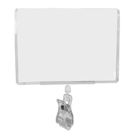 Eddie's Versa Clip With Sign Holder 7"W x 5"H - Clear - 10 Pack (130660-10)-Versa Clip With Sign Holder