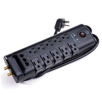 BlueDiamond Defend Flex 10 Outlet Surge Protector, 8' Cord, (S9PA03CUCY)-Ten surge protected outlets with full power supplied to all