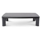Allsop Height-Adjustable Monitor Stand - Black-Sleek monitor stand with sturdy-finish MDF surface