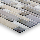 CTG Brands Multi Square Peel and Stick Wall Tiles, 10" x 10", Grey/Beige, 6 Pack-Perfect size: each backsplash tile measures 10"L x 10"H in dimensions (approx. covers 4.17 sq. ft. per carton)