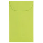 JAM Paper #3 Coin Envelopes, 2.5 x 4.25, Brite Hue Ultra Lime Green, 100 Pack-Coin Envelopes