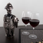 Truu Design Golf Player Natural FInish Iron Wine Holder, 6 x 13.5 inches, Silver-Feature: attention to detail and intricately designed