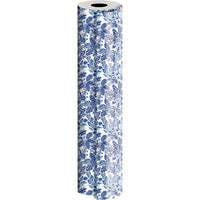 JAM Paper Industrial Size Bulk Wrapping Paper Rolls, Azul Paradise, 1/2 Ream (834 Sq. Ft)-417ft x 24in (834 sq. ft)