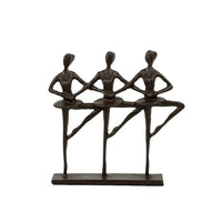 Truu Design Bronze-Look Ballet Trio Sculpture, 5.75 x 6.75 x 1.25 inches, Brown-Measurement: this cute ballerinas statue measures 4"L x 8.5"H x 2.25"W in dimensions