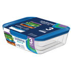 Sistema Nest It Set - 3 Pack-Clear bases with coloured lids, dishwasher safe on the top-rack only