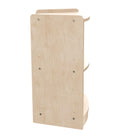 Flash Furniture Bright Beginnings Commercial Grade Bow Front 2 Tier Wooden Classroom Open Corner Storage Unit, Safe - Natural-Reachable Height Ideal for Toddler through Early Elementary