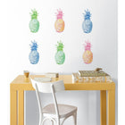 WallPops Pop Pineapples Wall Art Kit, Multicolor-Contains 6 pieces