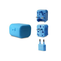 LOGiiX LGX-11768 Jet Setter Adapter Kit, World Traveler, Light Blue-This tiny three-in-one unit provides plug adapter use in more than 180 countries and is compactly stored in the included travel case.