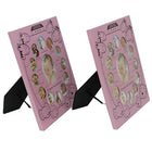 Cathay Importers Premier Anniversaire Frame, Pink, 2 Pack-12 small and 1 large oval opening for photos