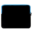Vangoddy 17" Neoprene Laptop Sleeve - Blue-Front zippered compartment is great for holding accessories