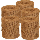 JAM Paper Natural Jute Kraft Twine, 73 Yards, Brown, 5 Pack (6785142g)-Brown