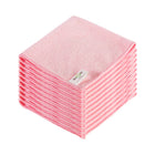 Globe Commercial 3131P Microfiber Cloth - 14" x 14" - Pink - 200 Pack-Available in pink