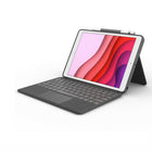 Logitech Combo Touch Trackpad Case for iPad (7th, 8th, & 9th generation) - Graphite-Type away comfortably and accurately with a familiar laptop-like keyboard. With a full row of iOS shortcut keys and well-spaced backlit keys, you can optimize your productivity anywhere, day or night
