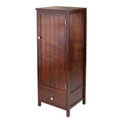 Winsome Brooke Jelly Close Cupboard with Door and Drawer-Brooke Cabinet / cupboard is versatile for use in bathroom for storing linens, in the office for supplies, in the living room for multimedia and in so many other ways