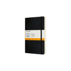 Moleskine Classic Expanded Notebook – Large – Ruled – Black – Soft Cover (QP616EXP)-400 pages, 8.5" x 5.5" Ivory coloured paper