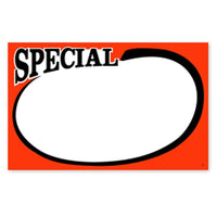 Special Show Card, Red Boarder, 7" H x 11" W, 100 Pack-Card stock