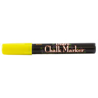 JAM Paper Marvy Uchida Liquid Chalk Markers Erasable Dustless - Broad Point - Yellow-These versatile Chalk Markers can be used on any non-porous surface such as: Whiteboards, Lightboards, Chalkboards, Windows, Windshields, and more!