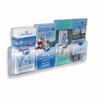 Azar Displays Horizontal Wall Mount Brochure Holder, 2 Pack (252064)-Brochure Holder