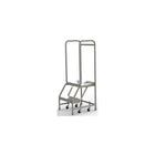 Tri-Arc Manufacturing Aluminum Rolling Ladder, Step Width: 16", Step Type: Ribbed, No. of Steps: 2 (WLAR102164)-No. of Steps: 2