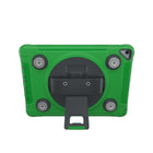 CTA Digital Magnetic Splash-Proof Case with Metal Mounting Plates for 10.2" iPad Gen 7 and 8, Air 3, 10.5" Pro - Green-Full access to charge port, speakers, and home button