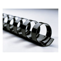GBC CombBind Binding Spines, 5/8", Black, 25/Pack-1