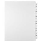 Mark Maker Legal Exhibit Index Tab Set of White Single Tabs, 1/15th Cut, Letter Size, No Holes, Number 181 - 195-White Single Tabs, 1/15th Cut