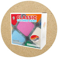 Sandtastik Classic Coloured Sand, 25 lb (11.3 kg) Box, Beach-Fine grain with natural sparkle throughout