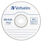 Verbatim 50 GB 6x BD-R, Branded Surface, Spindle, 25 Pack-50 GB Storage capacity