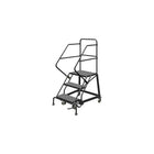 Tri-Arc Safety Slope Rolling Ladder, 3 Step, 30" x 41", Perforated (KDEC103246)-Frame Material: Steel