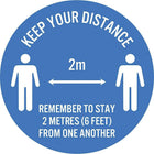 Mark Maker 12" Circular Floor Decal - Design 2812C - 4 Pack-Floor Decal