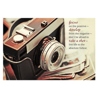 Millbrook Studios 5-3/8" x 7-3/4" Focus On The Positive Greeting Cards and Envelopes, 18 Pack (06239)-Printed on uncoated card stock